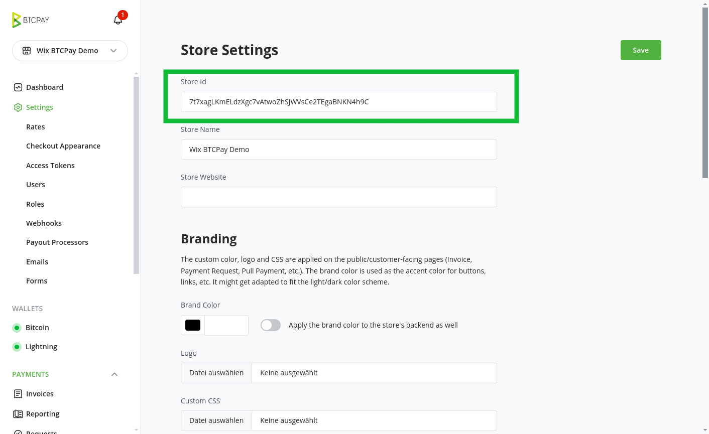 Copy Store ID Copy Store ID