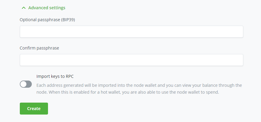 Advanced Settings Advanced Settings