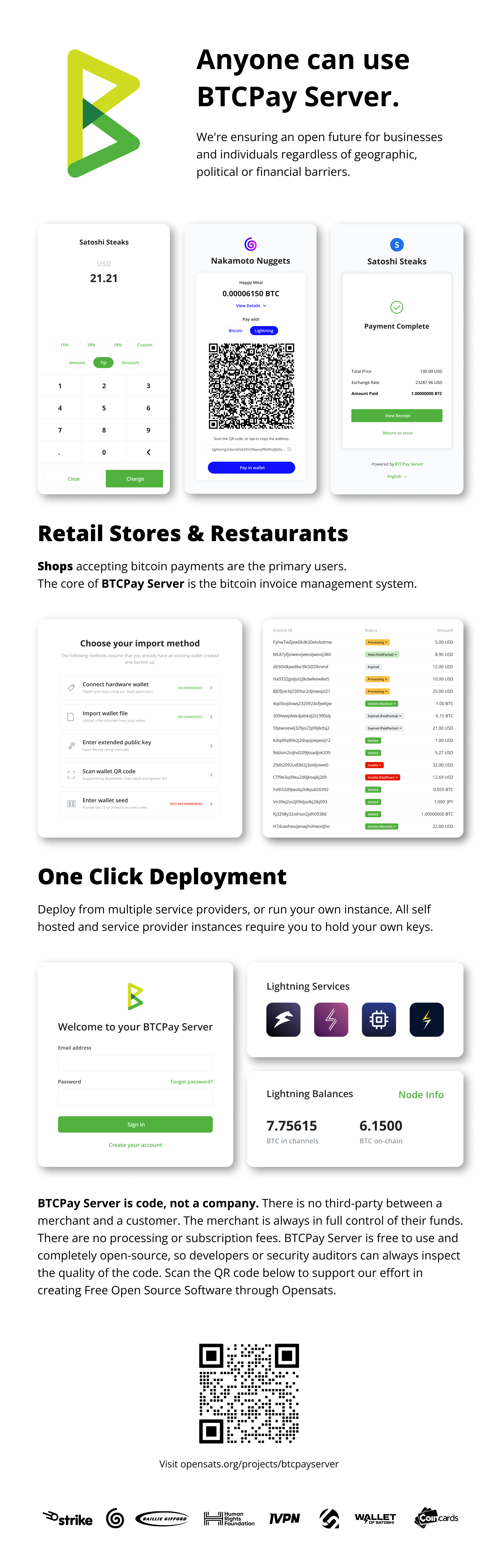 BTCPay UseCase Infographic BTCPay UseCase Infographic