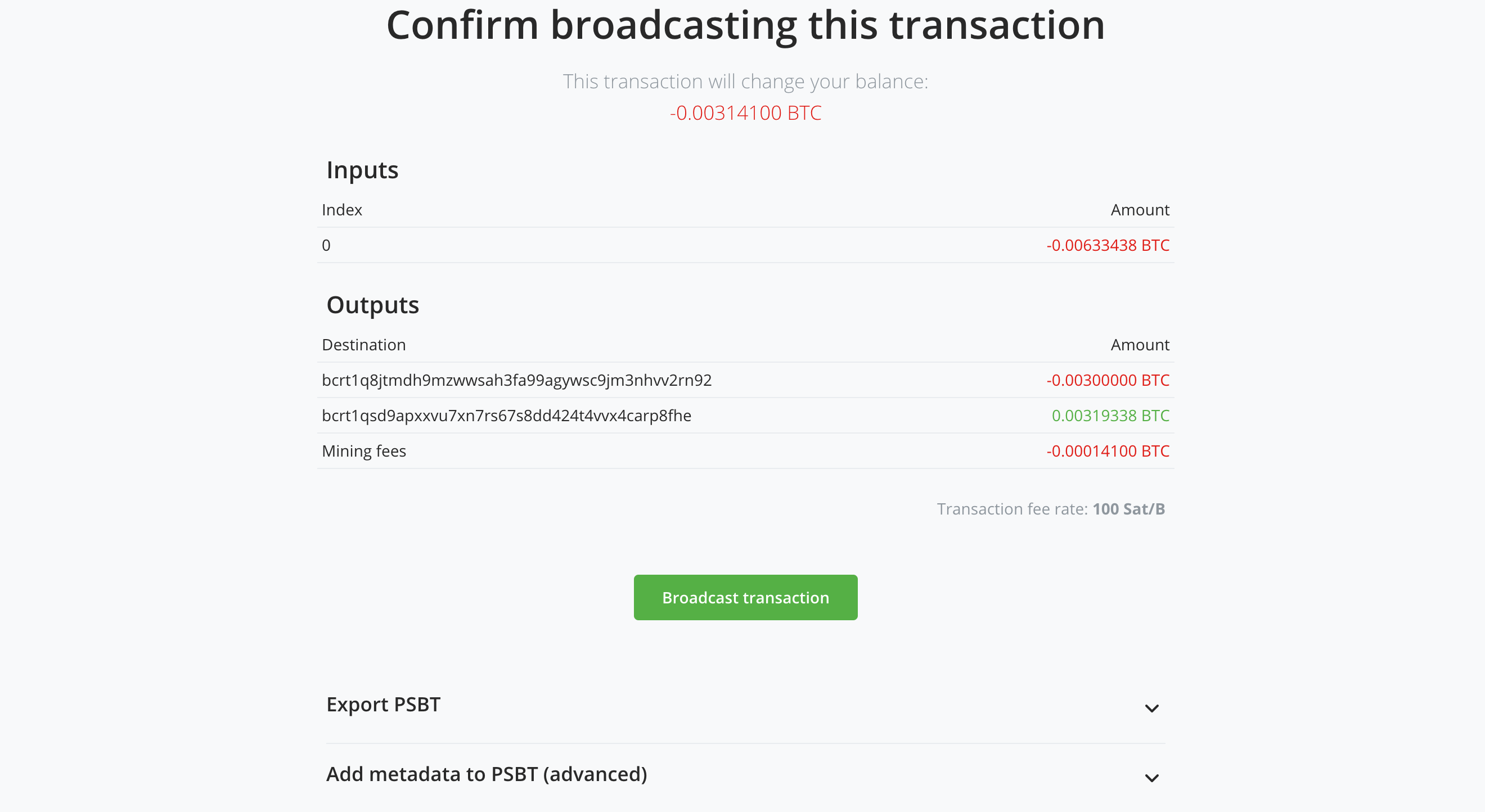Send Bitcoin via BTCPay Vault Send Bitcoin via BTCPay Vault