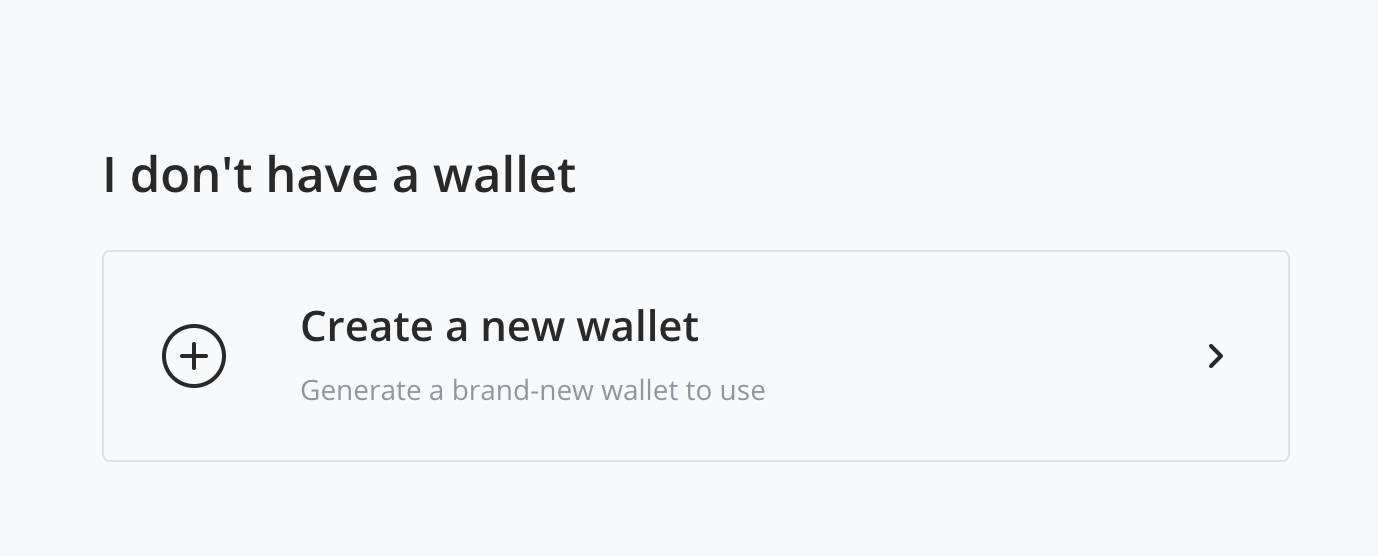 New Wallet New Wallet