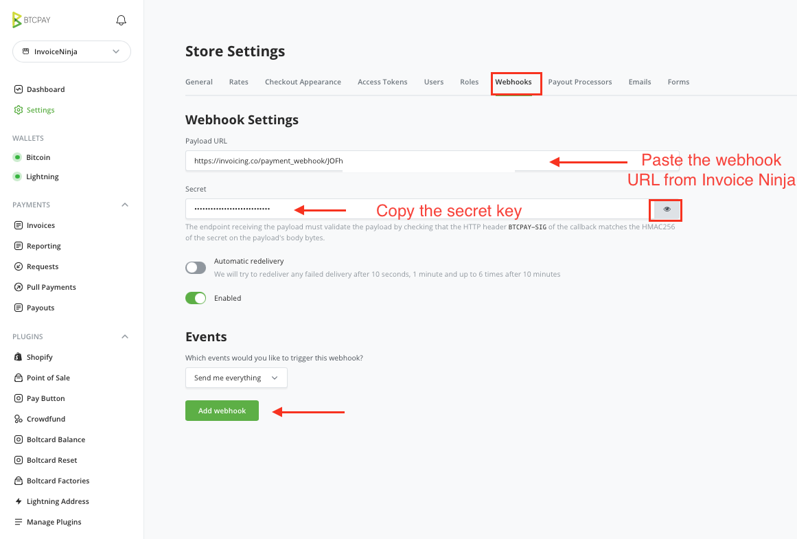 BTCPay Server Invoice BTCPay Server Invoice