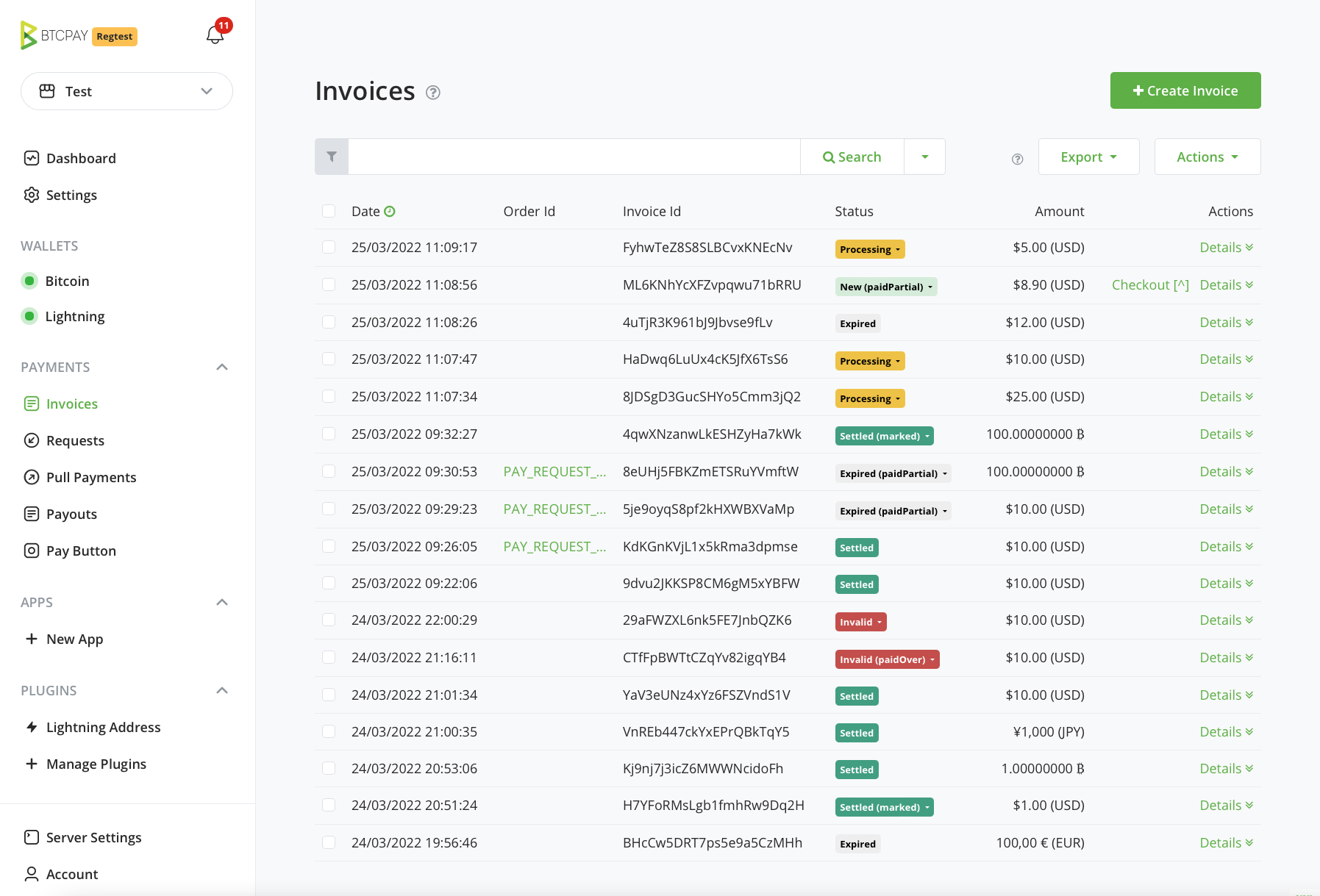 Invoices Invoices