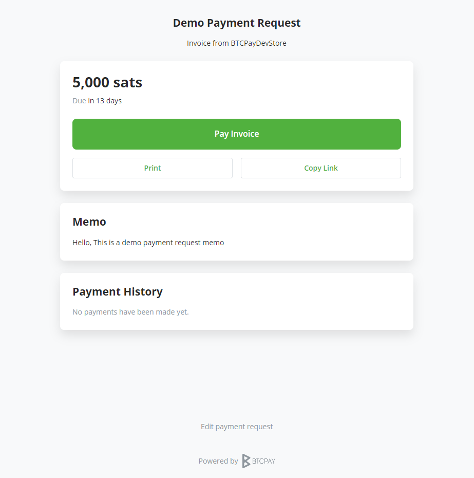 View New Payment Request View New Payment Request