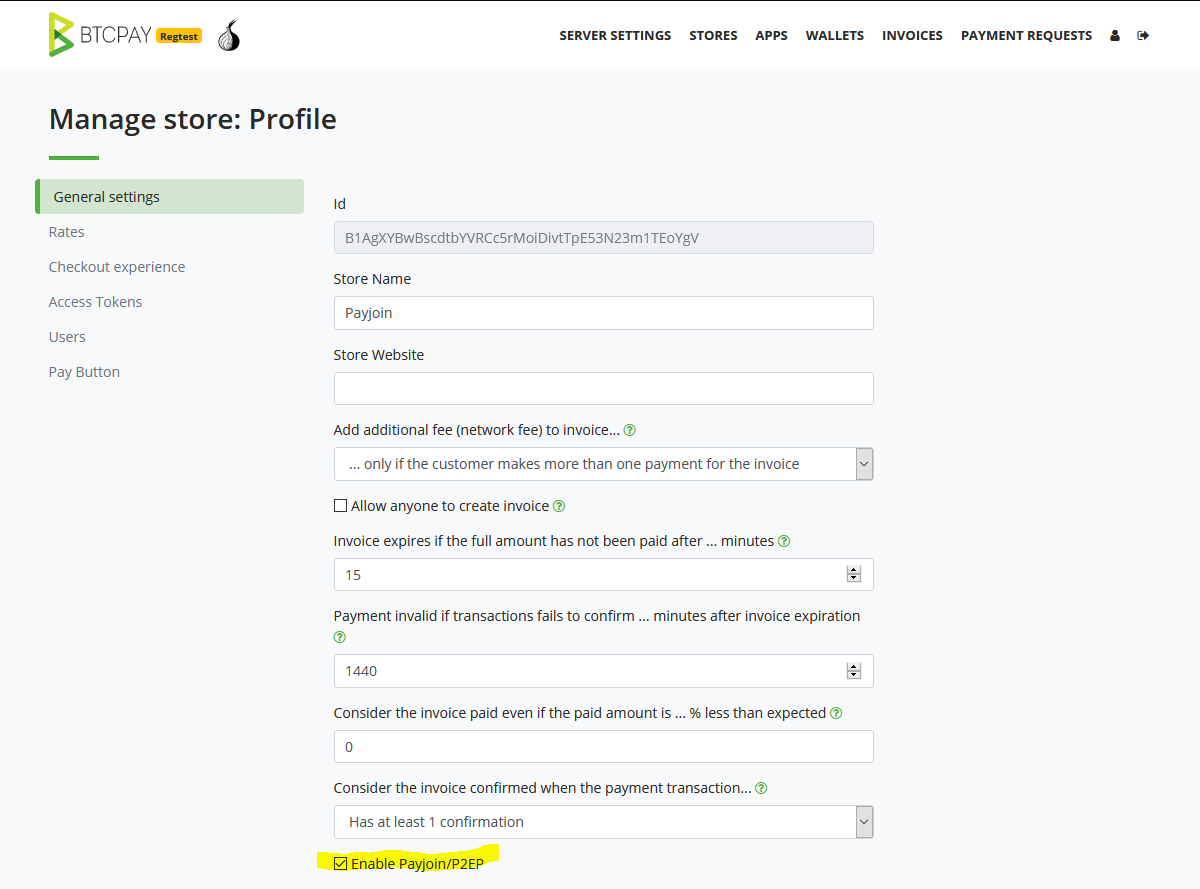 Receive PayJoin in BTCPay Server Receive PayJoin in BTCPay Server