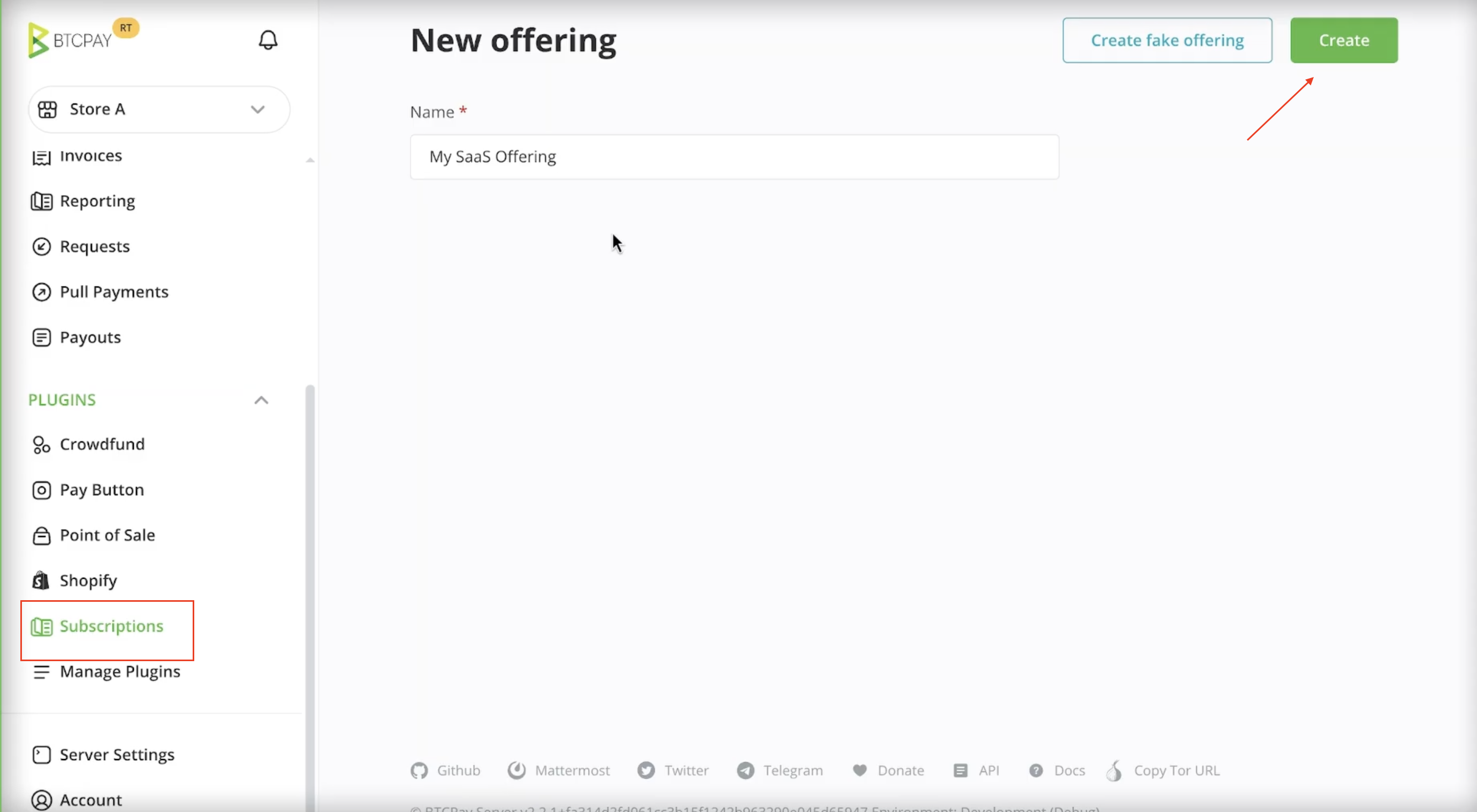 Creating an offer Creating an offer