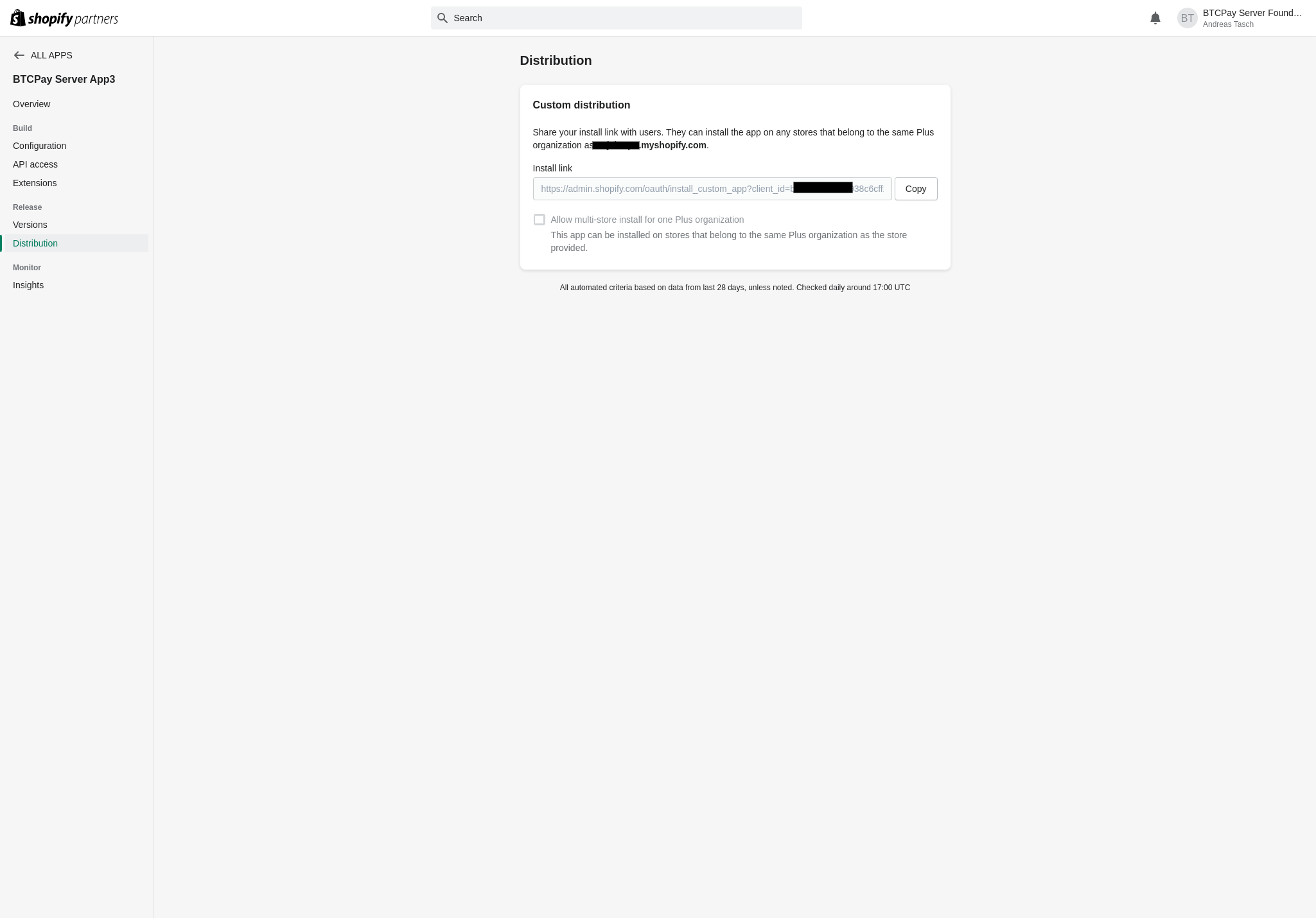 App install: link generated App install: link generated
