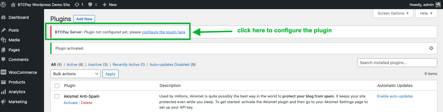 BTCPay WordPress V2: Link to BTCPay Settings BTCPay WordPress V2: Link to BTCPay Settings