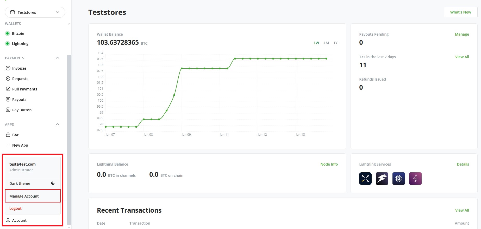 BTCPay WordPress V2: Manage Account BTCPay WordPress V2: Manage Account