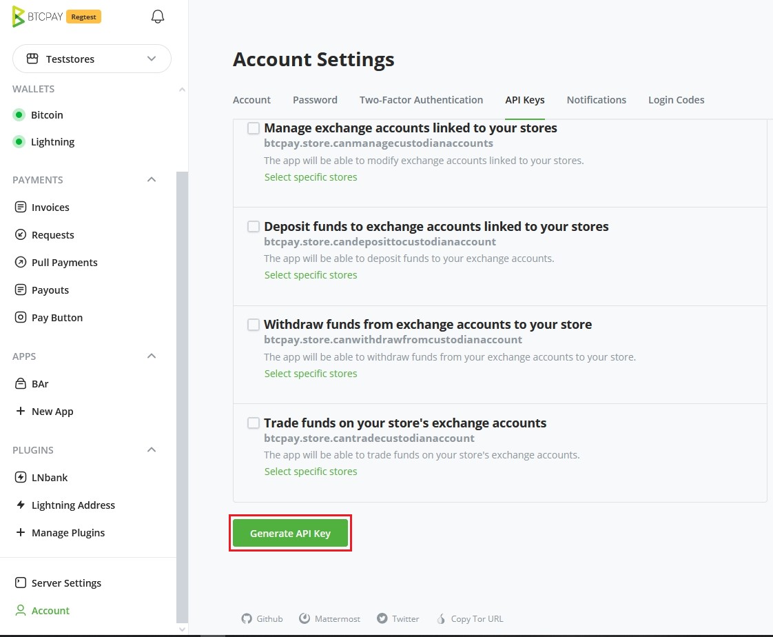 BTCPay WordPress V2: API Keys Save BTCPay WordPress V2: API Keys Save
