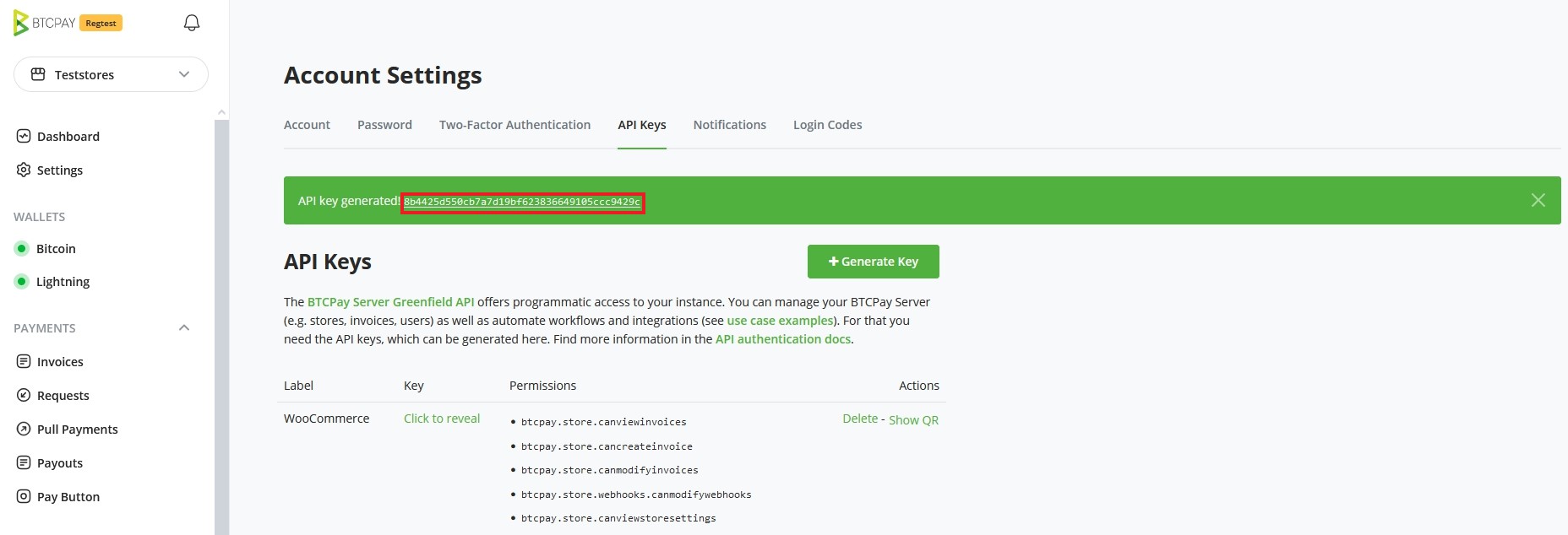 BTCPay WordPress V2: Copy API Key BTCPay WordPress V2: Copy API Key