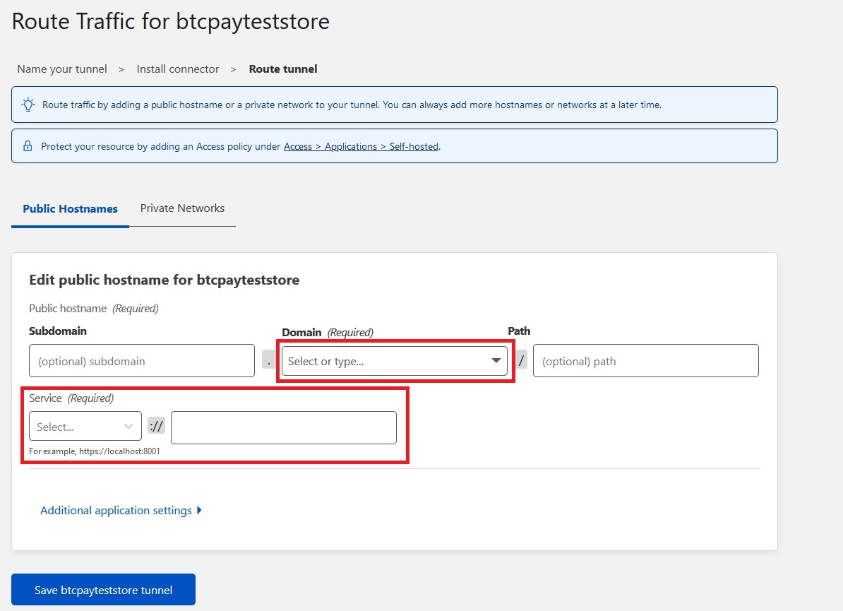BTCPay Server Cloudflare Tunnel BTCPay Server Cloudflare Tunnel