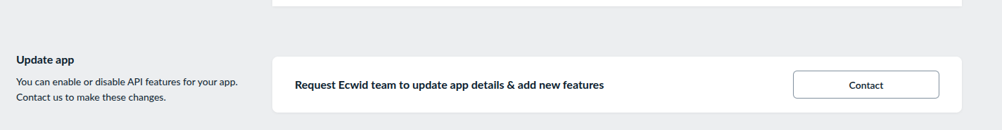 Contact ecwid support Contact ecwid support