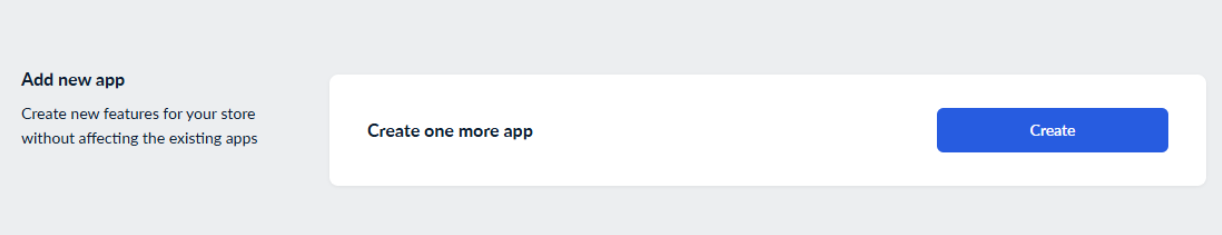 Create one more app Create one more app
