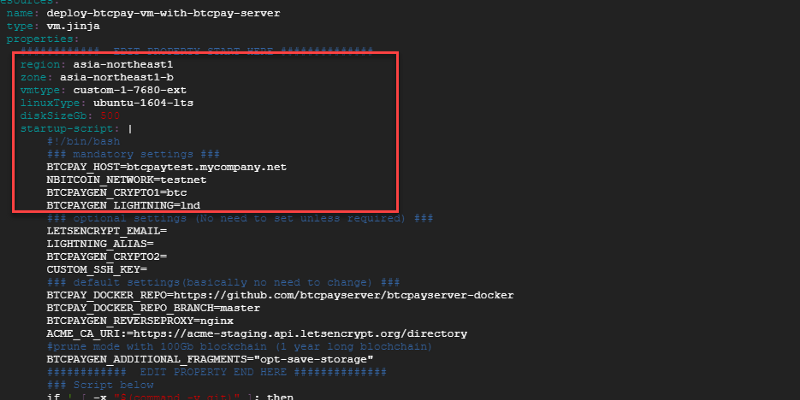 GCE and BTCPay Config GCE and BTCPay Config