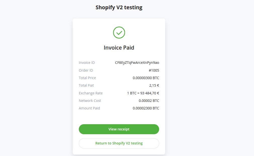 Customer paid invoice Customer paid invoice