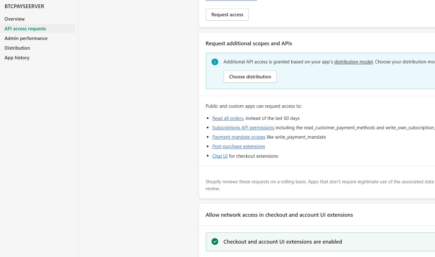 Shopify-App: Partner app network access Shopify-App: Partner app network access