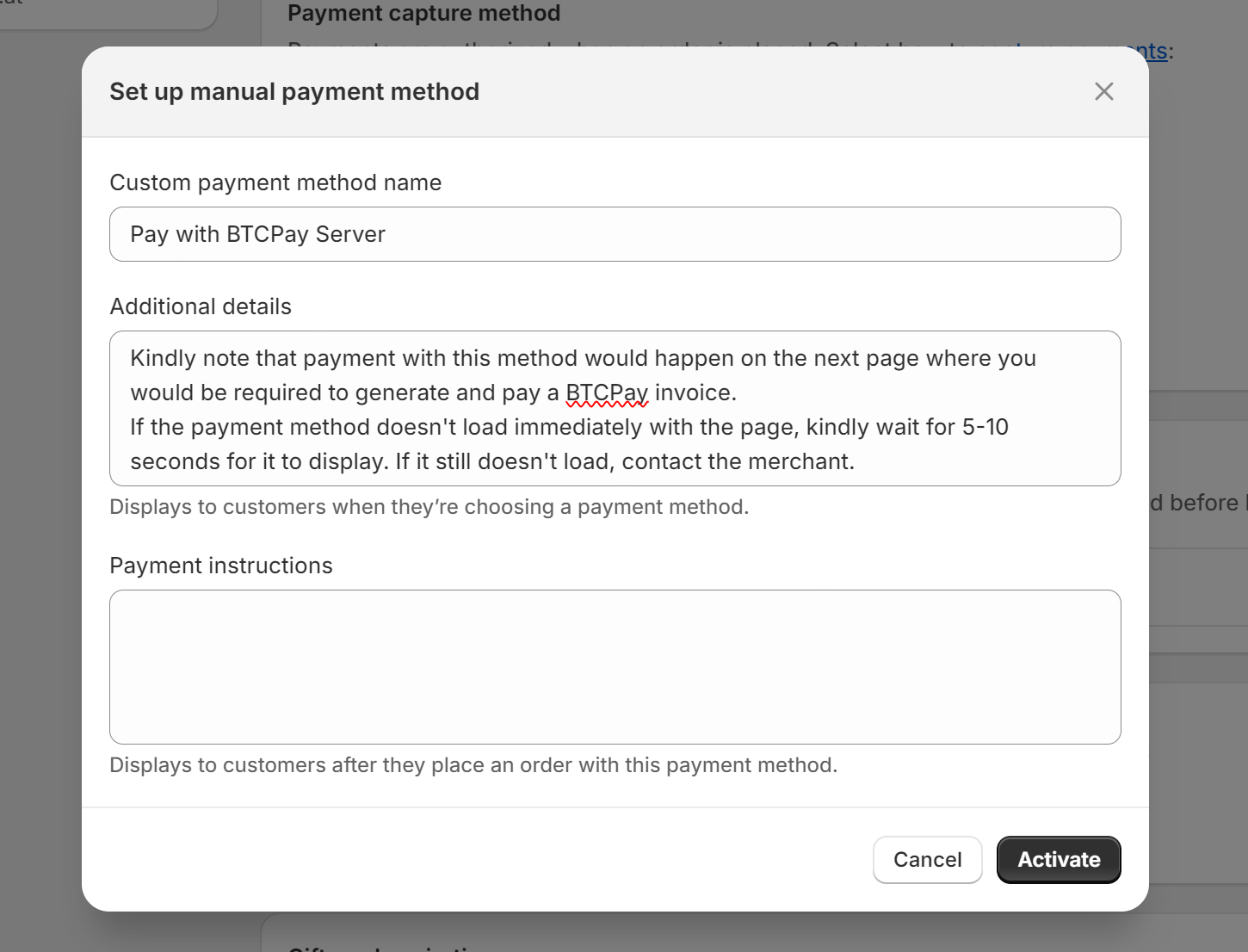 Create payment method step 2 and 3 Create payment method step 2 and 3